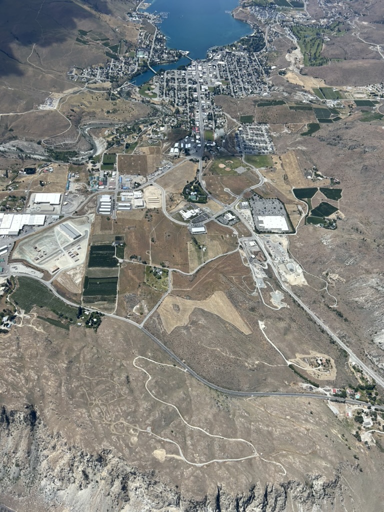 Downtown Chelan viewed from the air